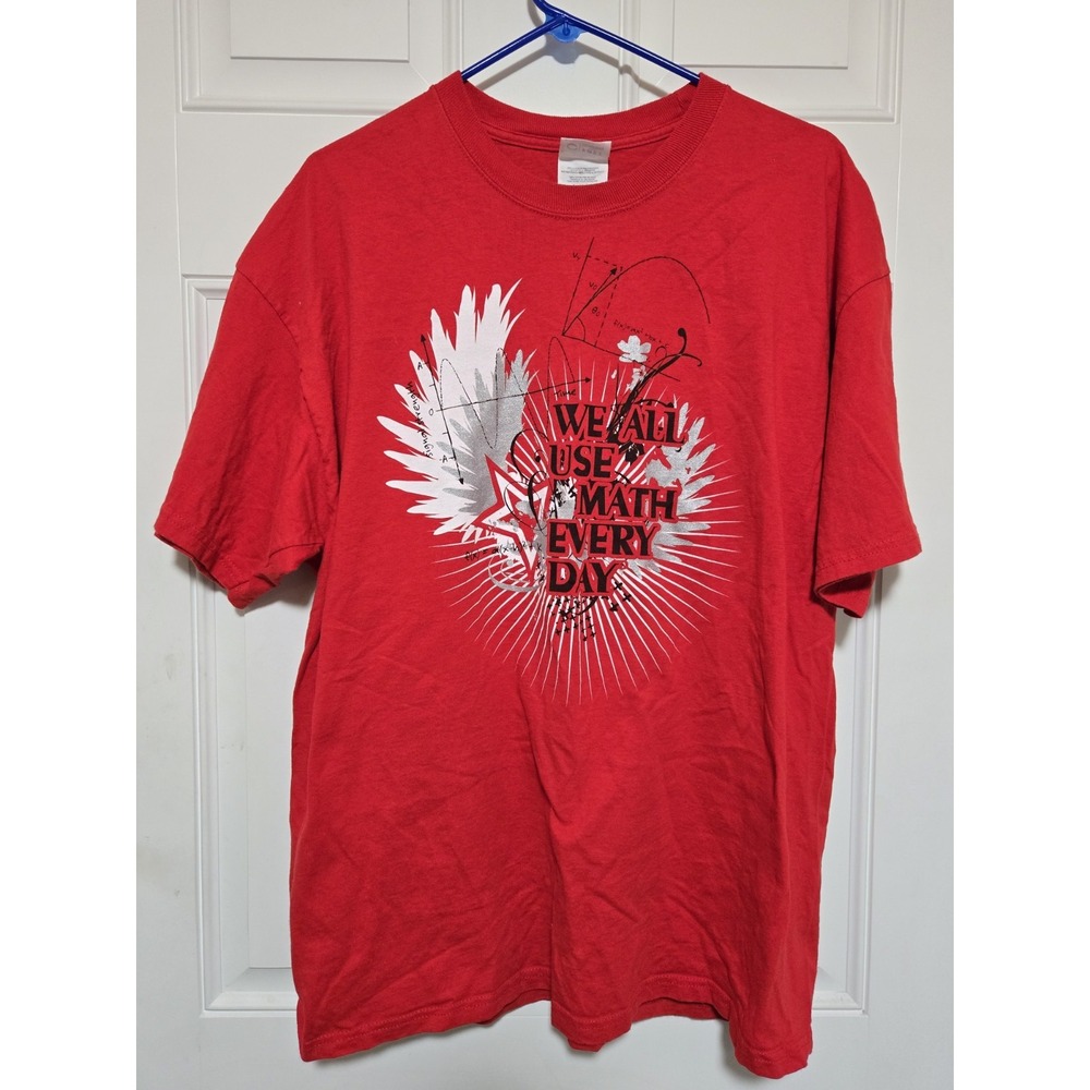 Texas Instruments Calculator Shirt Unisex Size XL‎ Red Math Teaching TI Nspire